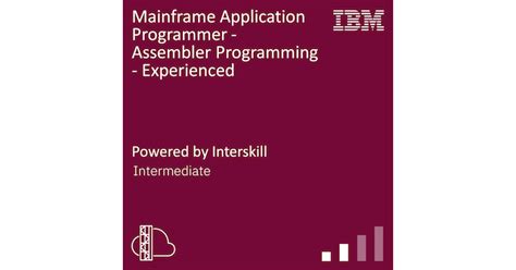 Interskill Mainframe Application Programmer Assembler Programming