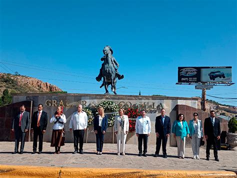 Realizan Guardia De Honor En La Glorieta De Pancho Villa En Parral