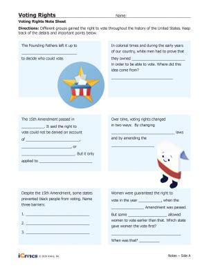 Voting Rights Lesson Plan Voting Rights History Icivics