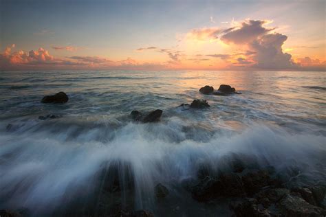 Beach Clouds Dawn Landscape Nature Ocean Outdoors Rocks Rocky Sea Seascape Seashore