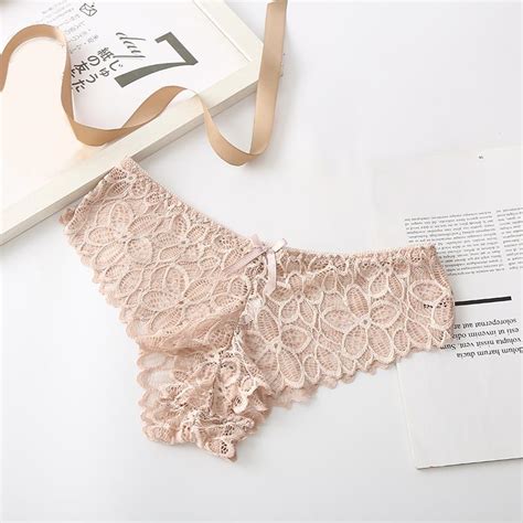 Buy 3 Pcs Sexy Lace Panties Women Fashion Cozy Lingerie Tempting Briefs Cotton Low Waist Cute