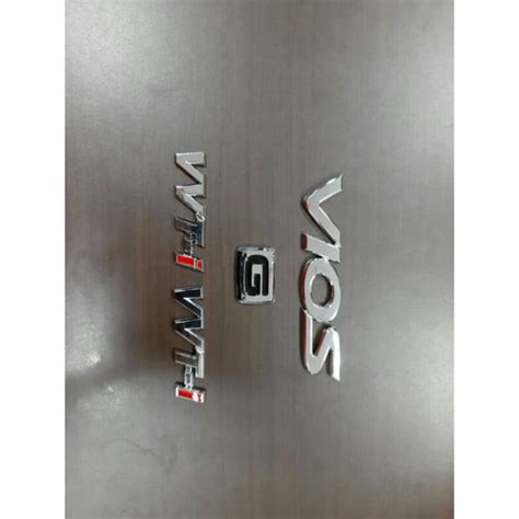 Jual Emblem Set Mobil VIOS VVTI G Shopee Indonesia