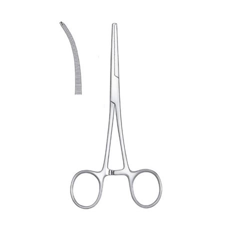 Pinza Hemostática Kocher de Cirugía con Diente 15cm Curva Carl Martin