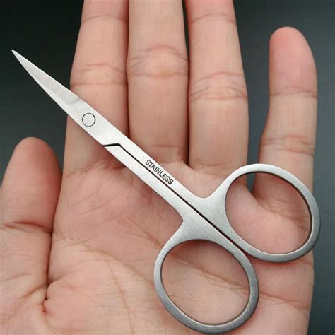 5Pcs Functional Smooth Stainless Steel Cuticle Scissor Nails Curved