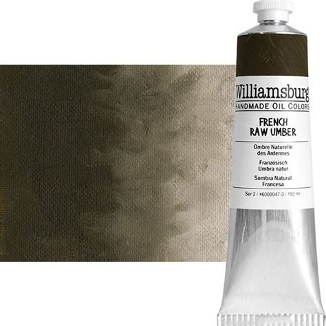 Williamsburg Handmade Oil Paint French Raw Umber Ml Tube Jerry