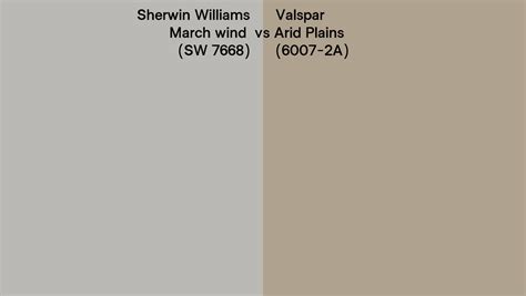 Sherwin Williams March Wind Sw Vs Valspar Arid Plains A