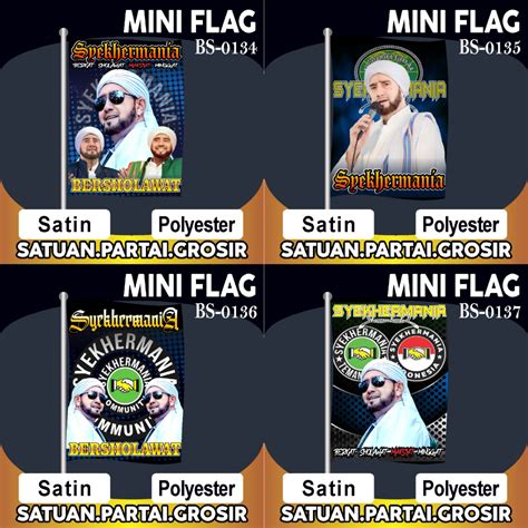 Jual PROMO CETAK BENDERA PRINTING SYEKHERMANIA V32 MINI FLAG