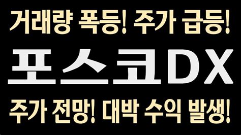 추천종목 포스코dx 포스코dx주가 포스코dx주가전망 포스코dx목표가 포스코dx전망 포스코dx주식 포스코dx분석