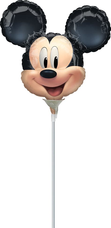 Disney Mickey Mouse Satin Mini Shape Foil Balloon Black Tan Air