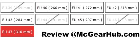 A Photograph Showing The Official Size Chart For The Unisex Stylmartin