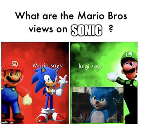 Mario Bros view on Sonic - Imgflip