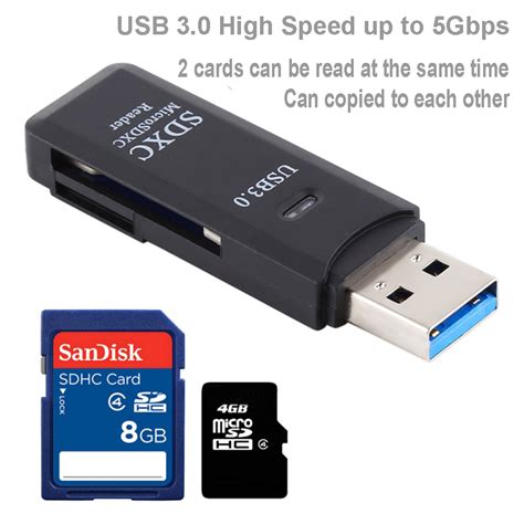 2 In 1 Usb3 0 Card Reader For Sd And Tf China Sd Memory Card Reader And Tf Memory Card Reader