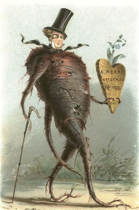 Bizarre and Creepy Vintage Christmas Cards From the Victorian Era ...
