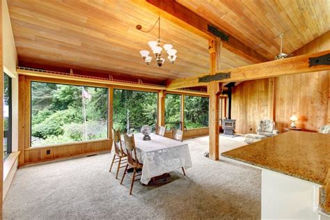 Wooden cabin interior stock photo. Image of luxury, accommodation ...