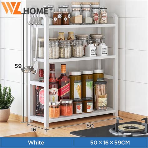 Spice Rack Rak Dapur Kitchen Storage Rack Kitchen Organizer Rak