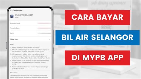 Cara Bayar Bil Air Selangor Dari Akaun Public Bank Melalui Aplikasi