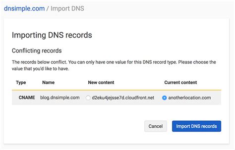 Auto Importing DNS Records DNSimple Help