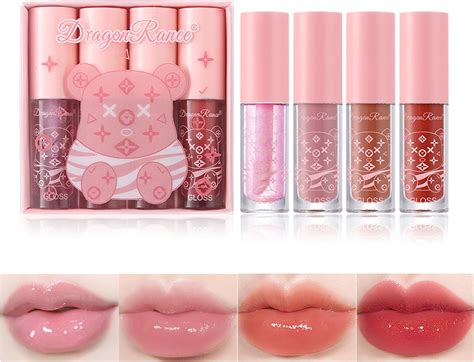 Packs Lip Oil And Lip Gloss Set Lip Oil Hydrating Non Sticky Lip Glow