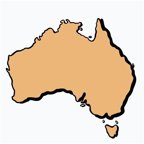 Doodle Freehand Drawing Of Australia Map Vector Art At Vecteezy