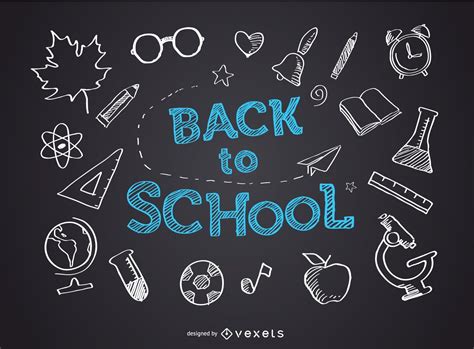 Back To School Blackboard Vector Download