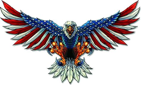 American Flag Bald Eagle Usa Decal Sticker Truck Vehicle Window 6yr Ae1