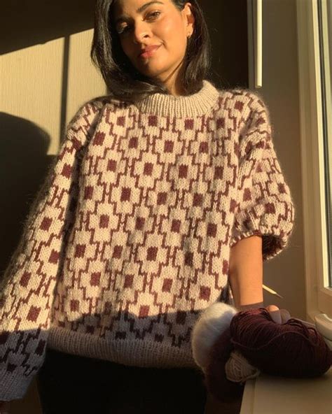 Melina Maria Olavesen On Instagram Reklame Mosaiksweater