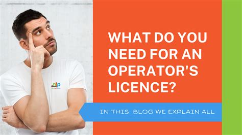 What Do You Need For An Operators Licence Ntp Online Learning