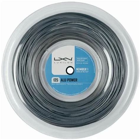 Black Nylon Luxilon Big Banger Alu Power Rough Silver Tennis String