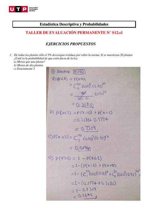 S S Resolver Ejercicios Resuelto Estad Stica Descriptiva Y