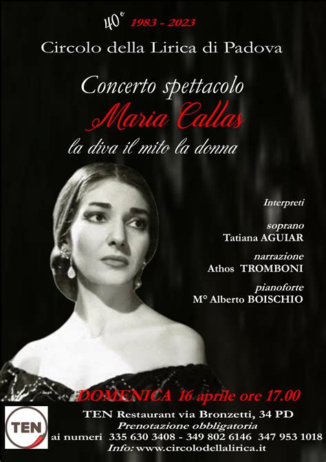 Callas 100 Maria Callas La Diva Il Mito La Donna Domenica 16