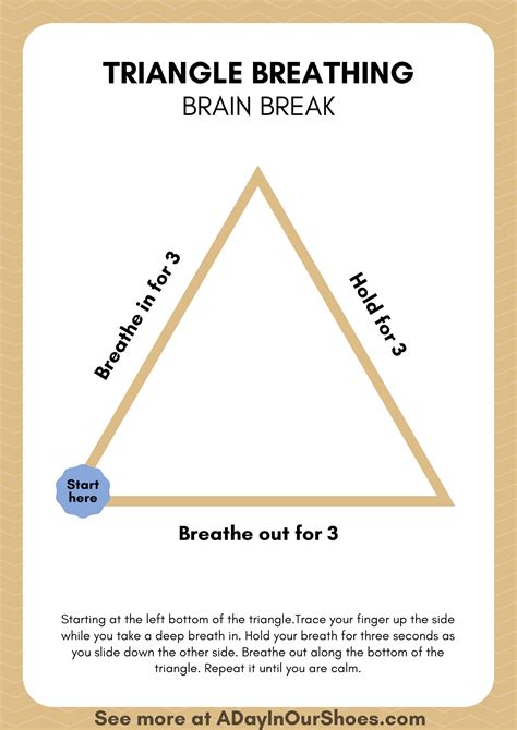 Triangle Breathing A Simple Stress Relief Technique For All Ages Free