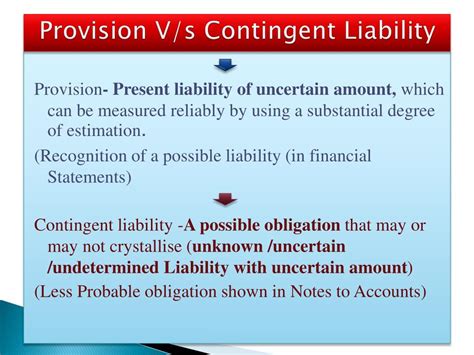 PPT Contingent Assets Liabilities PowerPoint Presentation Free