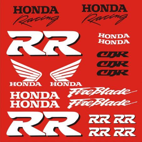 HONDA Fireblade 1999 Kit déco Stickers Planche Autocollants Honda 62