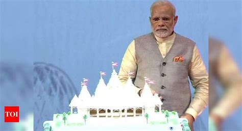 Pm Modi Officially Launches Foundation Stone Laying Ceremony For First Hindu Temple In Abu Dhabi