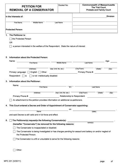 Petition To Terminate Conservatorship California 2011 2024 Form Fill