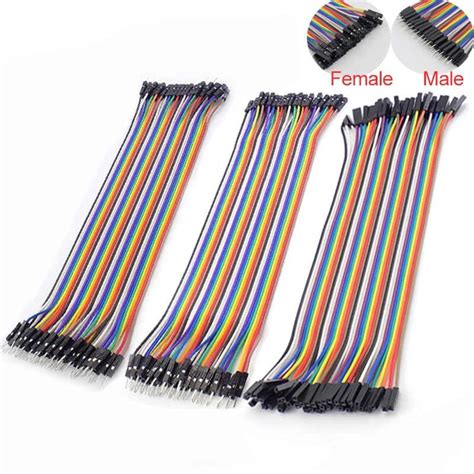 Kit De 40 Cables Dupont 20cm De Longitud Macho Macho Dupont Jumper