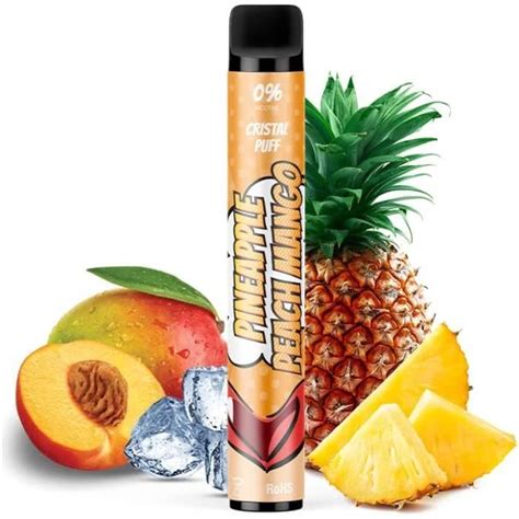 Cigarette électronique jetable Ananas Pêche Mangue Vape Pen 600 PUFF