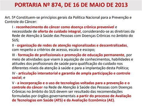 Prioridades na prevenção e controle do câncer no Brasil e a decisão