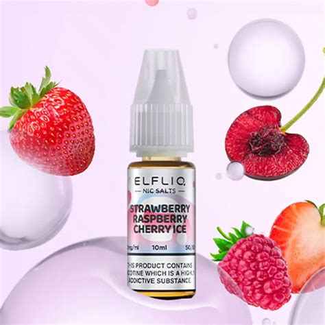 Elfliq Strawberry Raspberry Cherry Ice Elfbar Liquid Mg