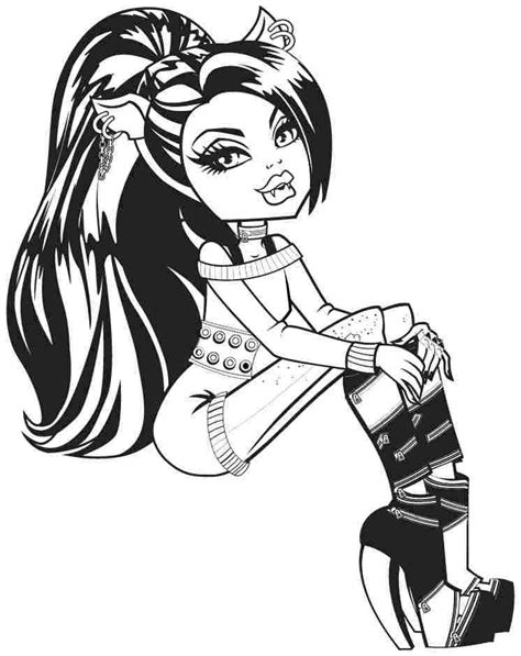 Effortfulg Monster High Coloring Pages Clawdeen Wolf 2704 The Best Porn Website