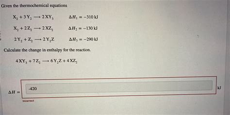 Solved Given The Thermochemical Equations Chegg