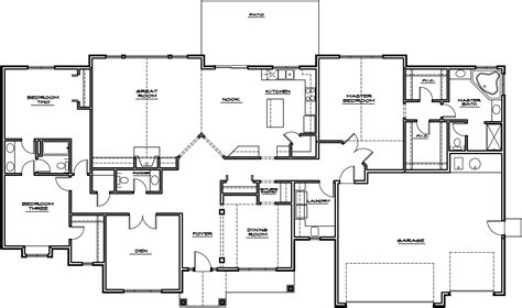 Rambler House Floor Plans - floorplans.click