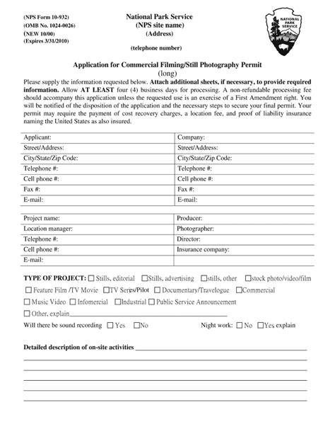 Nps Form Omb No Nps Fill Out And Sign Printable Pdf Template