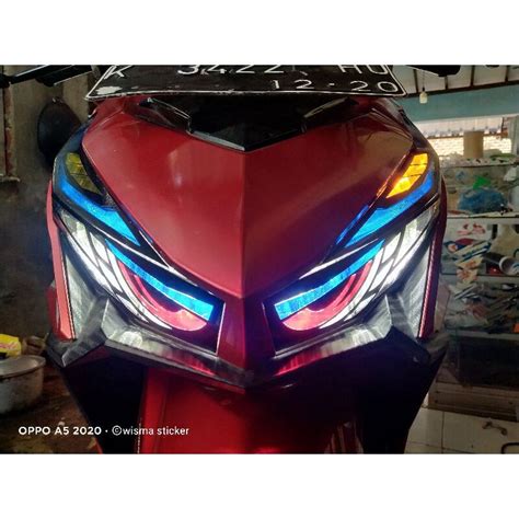 Stiker Lampu Alis Vario Old Stiker Lampu Mata Elang Stiker