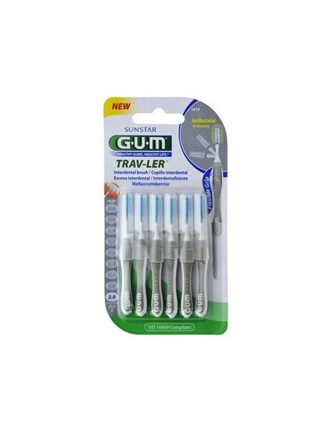 Cepillo Dental Trav Ler Gum 2 0mm X6