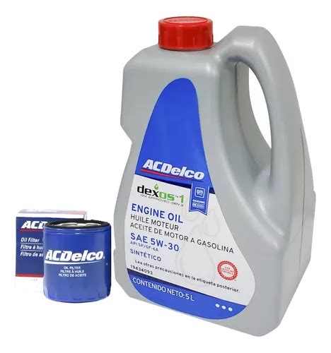 Kit Cambio Aceite 5w30 Sintético Silverado 4 8 5 3 2005 2008 Envío gratis