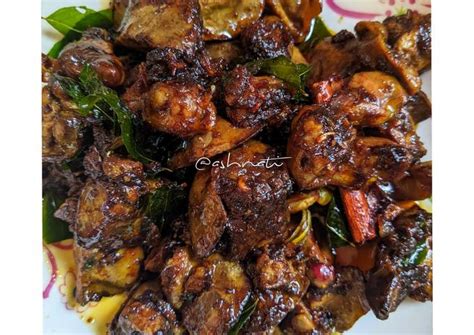 Resipi Hati Dan Pedal Ayam Goreng Kicap Oleh Afun Ashriati Cookpad