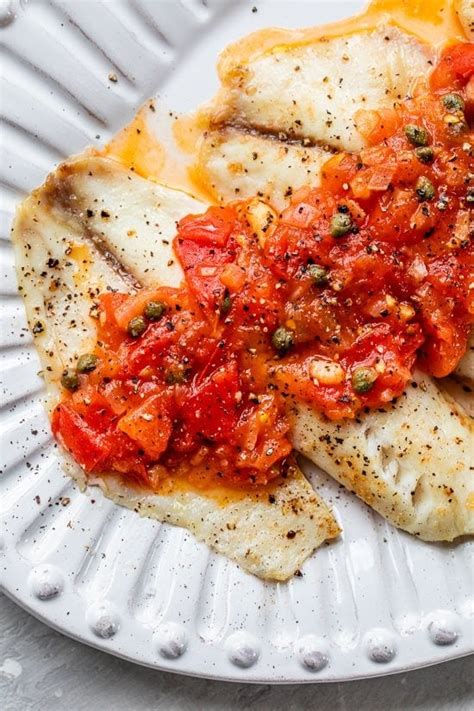 Broiled Fish With Tomato Caper Sauce Nature S Gateway