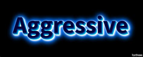 Aggressive Text Effect and Logo Design Word