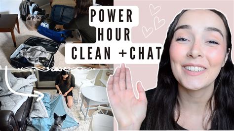 Power Hour Clean And Chat With Me Post Vacation Cleaning Motivation